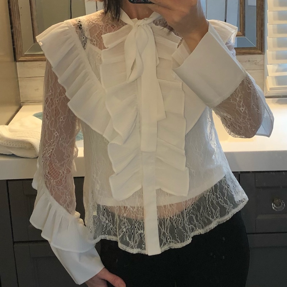 Gracia sheer blouse